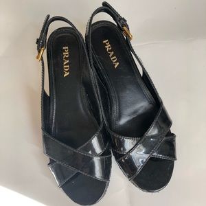 Prada Wedge High Heel Shoes